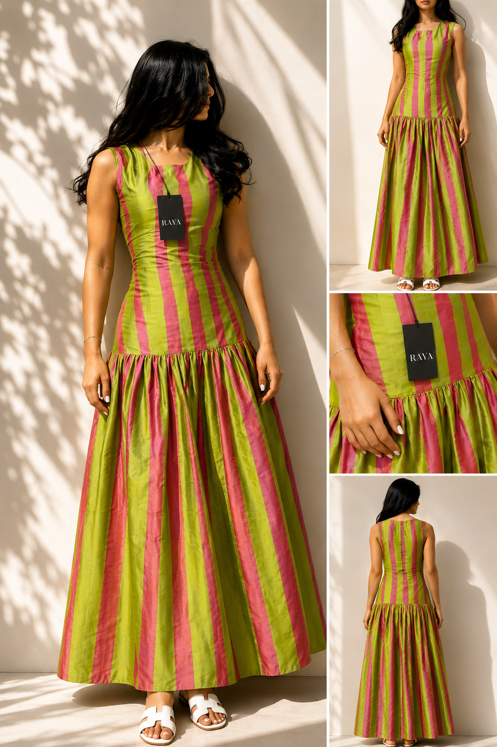 Strawberry Matcha Maxi Dress