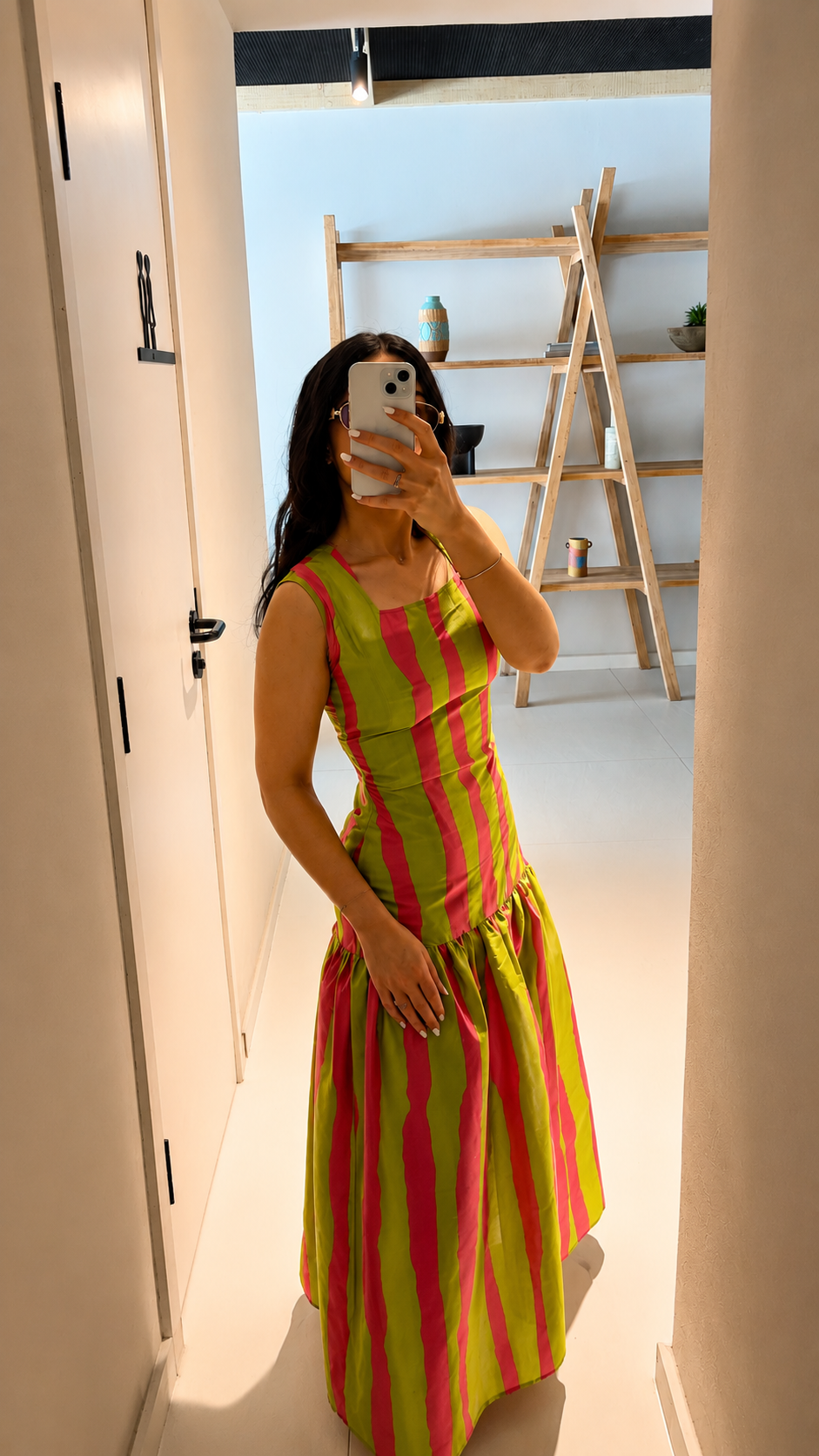 Strawberry Matcha Maxi Dress