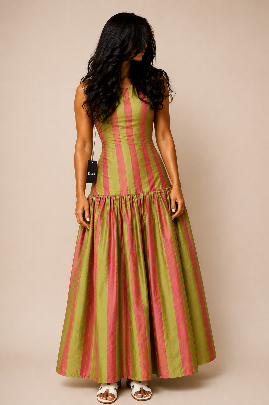 Strawberry Matcha Maxi Dress