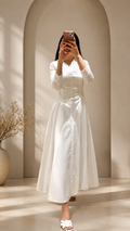 white summer dress