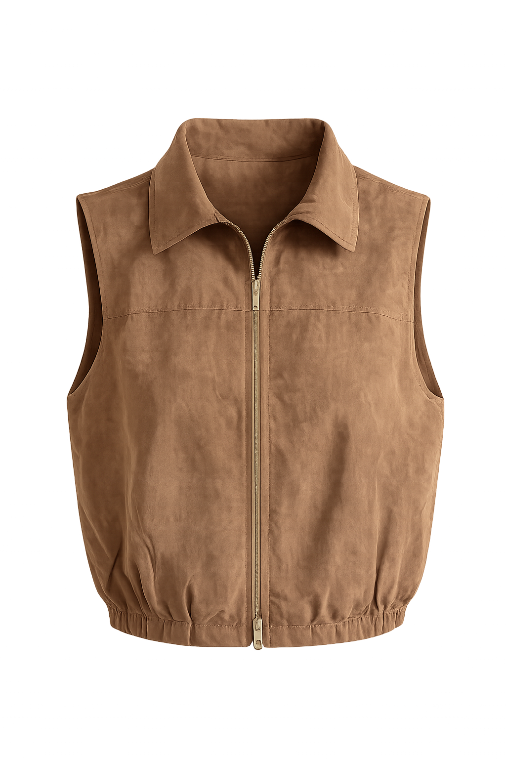 Suede set Vest & Midi Skirt Set