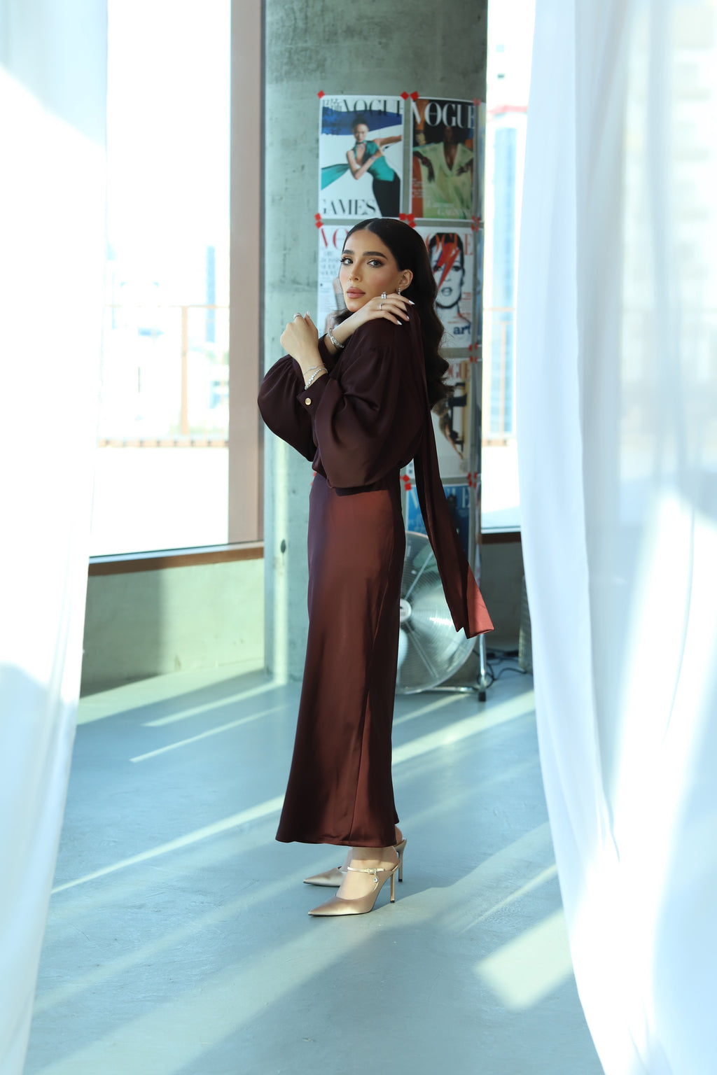 maroon set skirt
