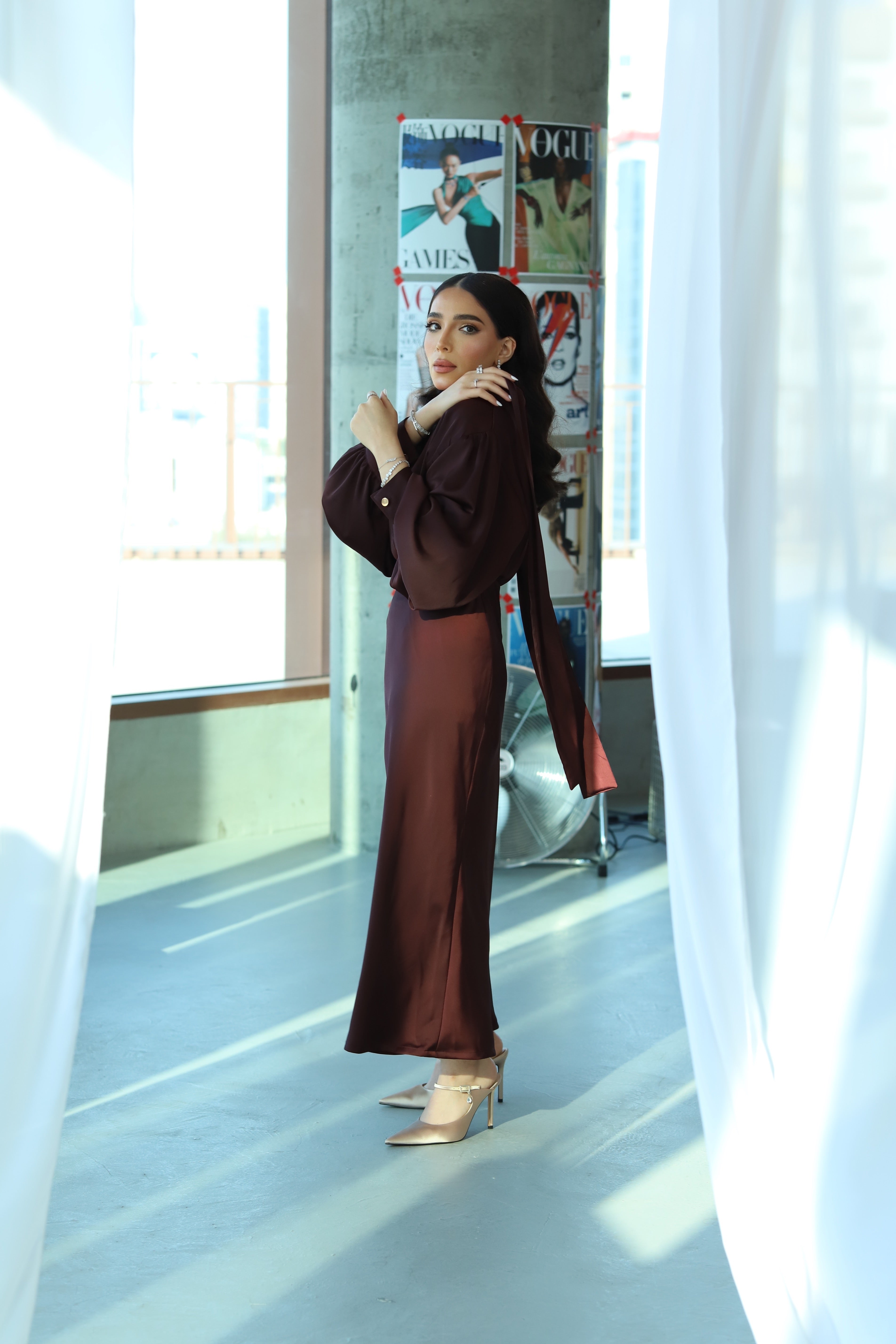 maroon set skirt