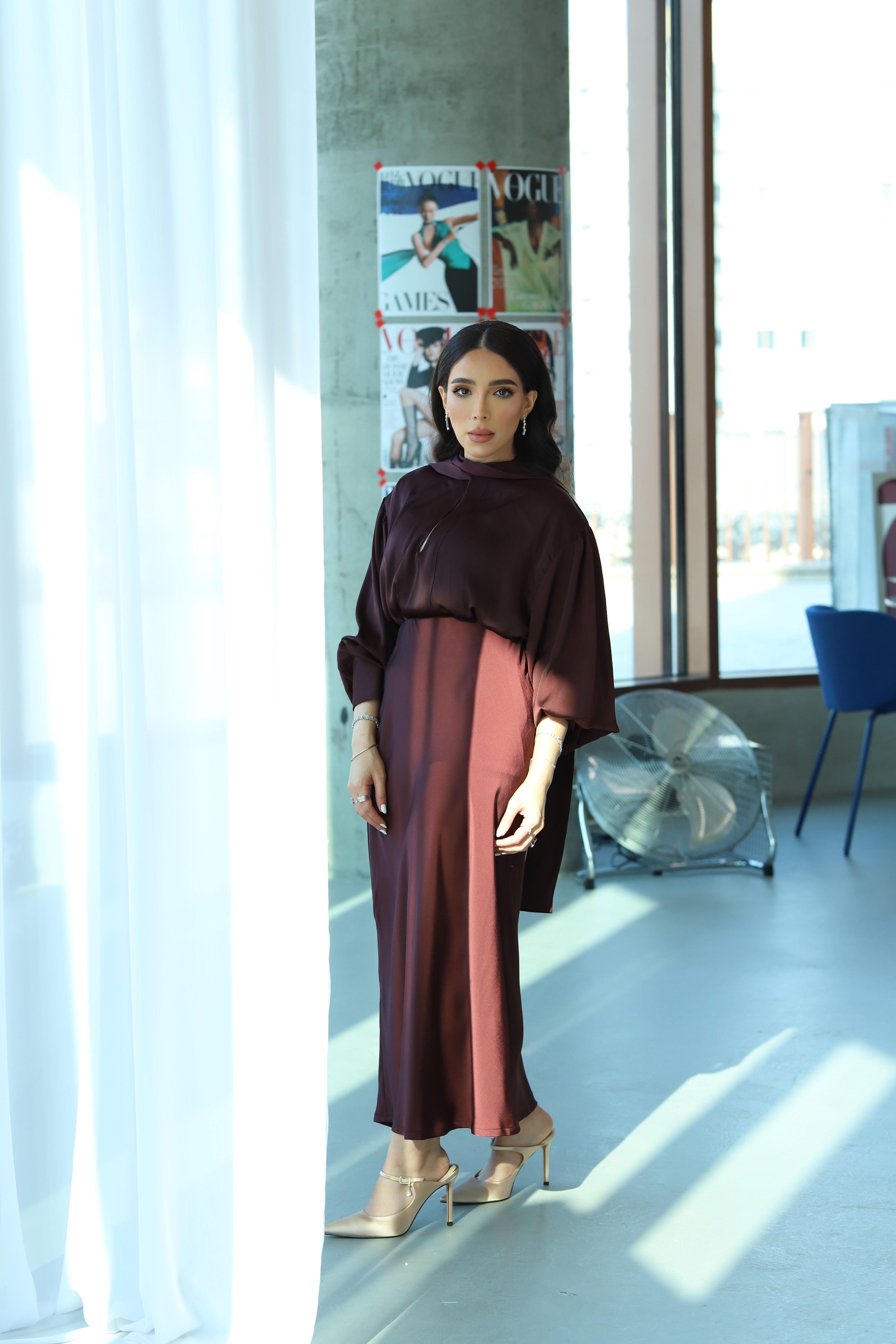 maroon set skirt